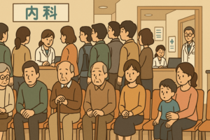 内科クリニックの混雑